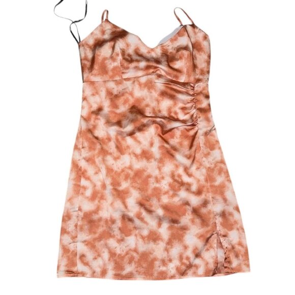 Forever 21 Orange and white mini dress with adjustable straps - Picture 1 of 2